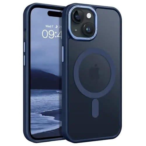 BENTOBEN iPhone 15 Kılıfı, iPhone15 Telefon Kılıfı MagSafe Uyumlu, Yarı Saydam Mat Manyetik Kapak Darbeye Dayanıklı Kadın Kız Koruyucu Sevimli Kılıf iPhone 15 6.1