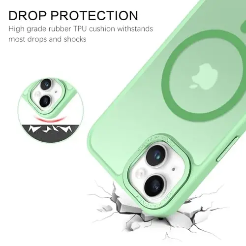 BENTOBEN for iPhone 15 Case, for iPhone15 Phone Case Compatible with MagSafe, Translucent Matte Magnetic Cover Shockproof Women Girl Protective Cute Case for iPhone 15 6.1