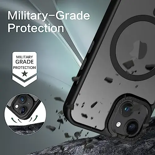 BENTOBEN for iPhone 15 Case, for iPhone15 Phone Case Compatible with MagSafe, Translucent Matte Magnetic Cover Shockproof Women Girl Protective Cute Case for iPhone 15 6.1