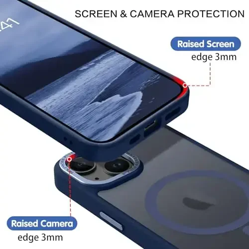 BENTOBEN iPhone 15 uchun g'ilof, iPhone15 telefon g'ilofi MagSafe bilan mos, yarim shaffof mat magnit qopqoq zarbga chidamli ayollar qizlar himoya chiroyli g'ilof iPhone 15 6.1