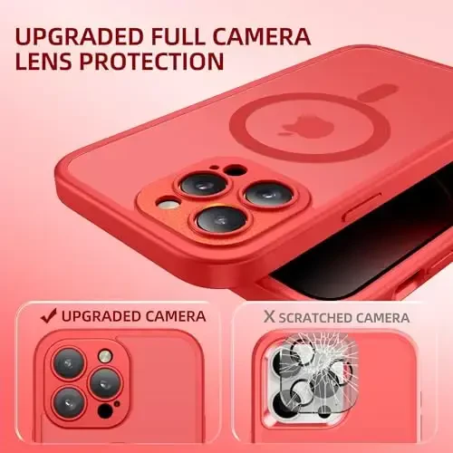 BERFY for iPhone 14 Pro Max Case, Compatible with MagSafe, Built-in Privacy Screen Protector and Camera Protection, Anti-Spy Full Body Shockproof Matte Phone Case for 14 Pro Max 6.7