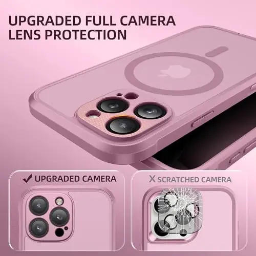 BERFY for iPhone 16 Pro Max Case, Compatible with MagSafe, Built-in Privacy Screen Protector, Camera Protection, Shockproof Full Body Phone Case 6.9