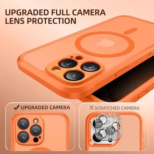 BERFY for iPhone 16 Pro Max Case, Compatible with MagSafe, Built-in Privacy Screen Protector, Camera Protection, Shockproof Full Body Phone Case 6.9