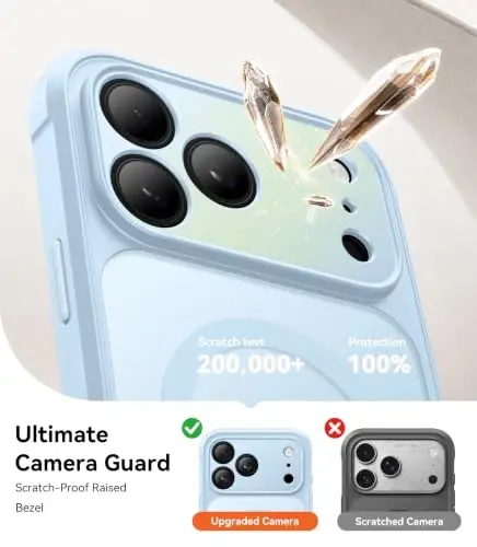 BERFY for iPhone 18 Pro Max Case/iPhone 17 Pro Max Case, Fit for Magsafe | Built-in Privacy Screen, Camera Protection, Shockproof Full Body Translucent Matte Magnetic Phone Case 6.9
