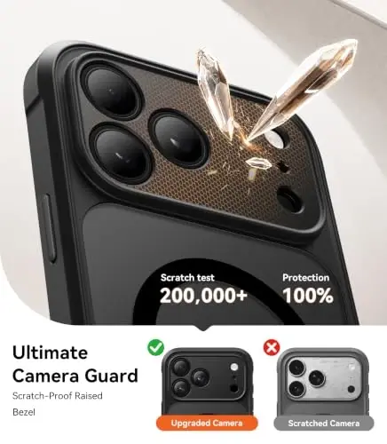BERFY for iPhone 18 Pro Max Case/iPhone 17 Pro Max Case, Fit for Magsafe | Built in Screen Protector, Camera Protection, Shockproof Full Body Translucent Matte Magnetic Phone Case 6.9