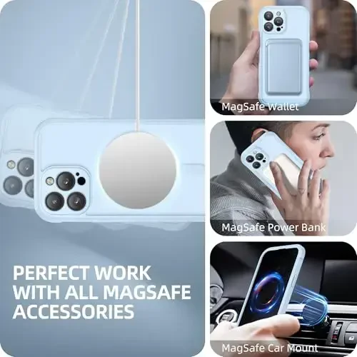 BERFY for iPhone 13 Pro Max Case, Compatible with MagSafe, Built-in Privacy Screen Protector and Camera Protection, Anti-Spy Full Body Shockproof Matte Phone Case for 13 Pro Max 6.7