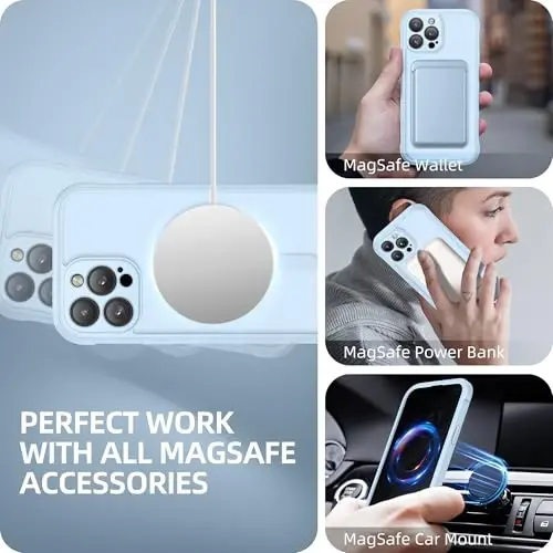 BERFY for iPhone 13 Pro Max Case, Compatible with MagSafe, Built-in Privacy Screen Protector and Camera Protection, Anti-Spy Full Body Shockproof Matte Phone Case for 13 Pro Max 6.7