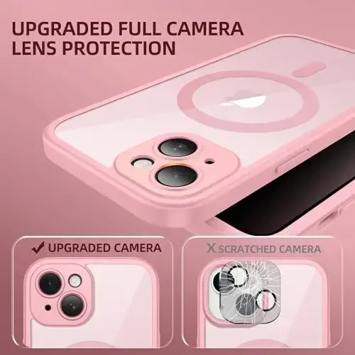 BERFY iPhone 14 uchun g'ilof, MagSafe bilan mos, o'rnatilgan maxfiylik ekrani va kamera himoyasi, 14 6.1