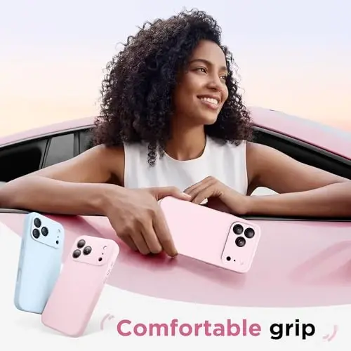 BERFY iPhone 17 Pro Max Gʻilofi, MagSafe bilan mos keladi, oʻrnatilgan shisha ekran himoyachisi, kamera himoyasi, zarbaga chidamli toʻliq tana telefoni gʻilofi 6.9