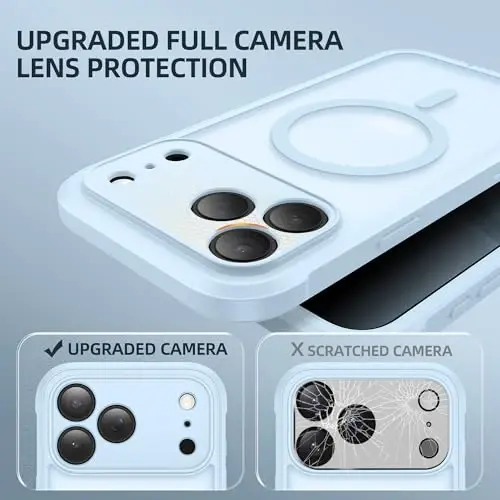 BERFY uchun iPhone 17 Pro Max g‘ilofi, MagSafe bilan mos keladi, o‘rnatilgan maxfiylik ekran himoyasi, kamera himoyasi, zarbaga chidamli to‘liq tana telefon g‘ilofi 6.9