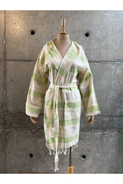 Bergamot Cotton Peshtemal Bathrobe - BENER CONCEPT