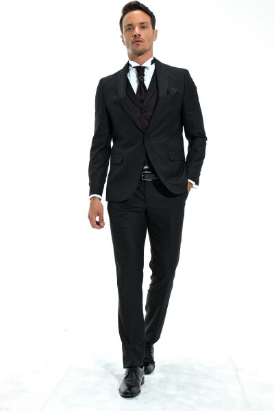 Berlin Ceremonia Black Groom Suit - 29