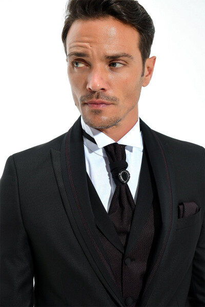 Berlin Ceremonia Black Groom Suit - 31