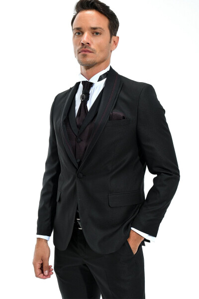 Berlin Ceremonia Black Groom Suit - 33