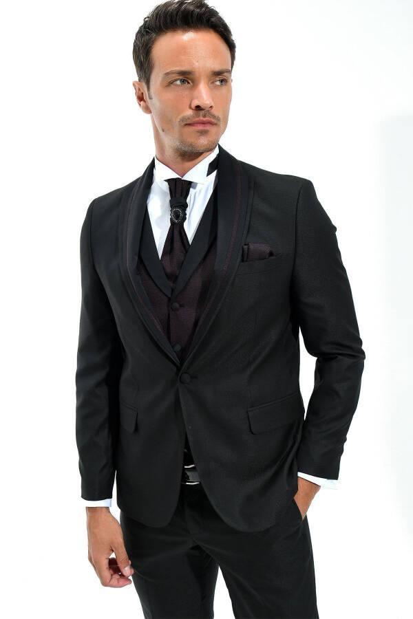 Berlin Ceremonia Black Groom Suit - 34