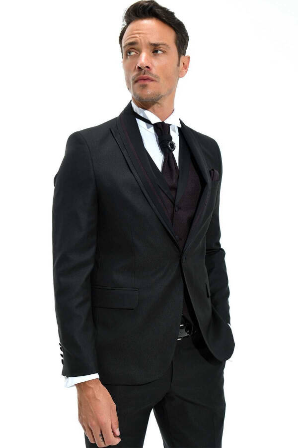 Berlin Ceremonia Black Groom Suit - 23