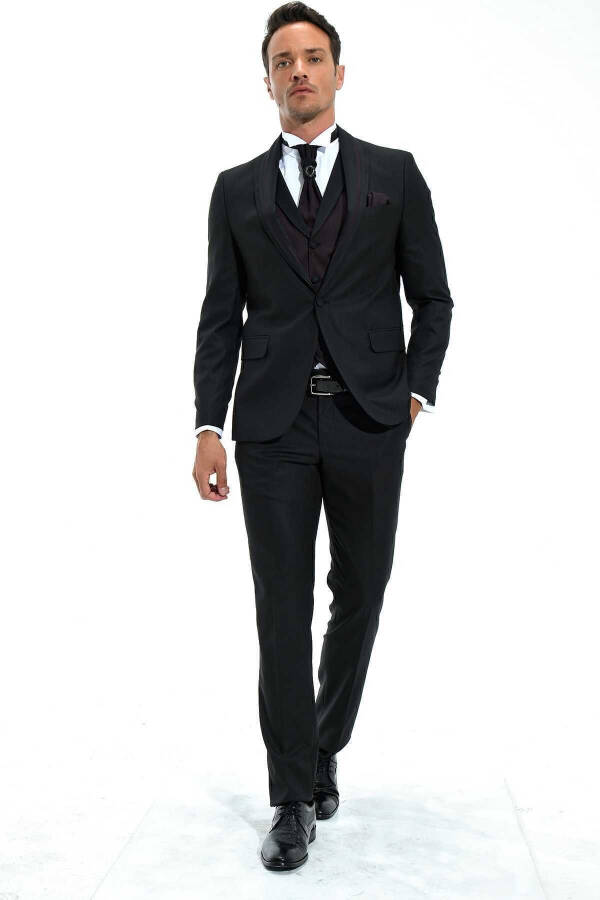 Berlin Ceremonia Black Groom Suit - 1