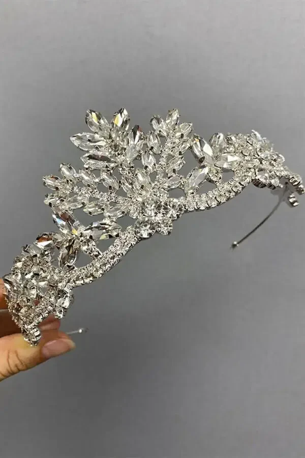 Berlin Crystal Stone Crown with Glass Stones - 1
