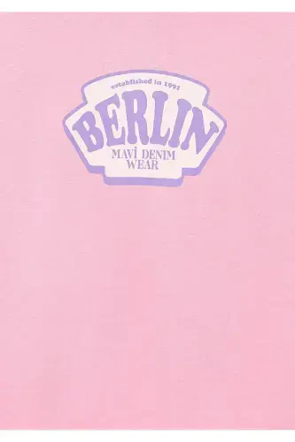 Berlin Printed Pink Sweatshirt - 5