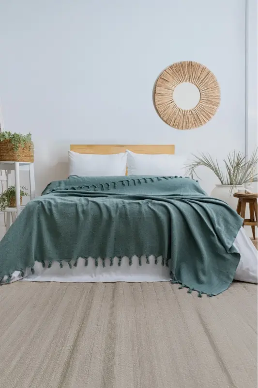 Berlino Çift Kişilik Pike 200x230 cm. Mint - Mint - VIADEN