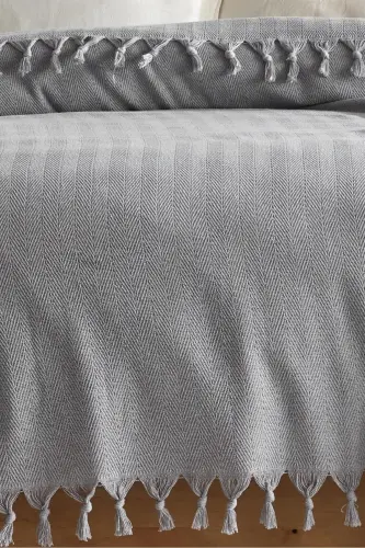 Berlino Double Pique 200x230 Cm-Light Gray - 3