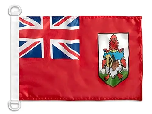 Bermuda dengiz bayrog'i 18'' x 12'' - Bermuda bayroqlari 30 x 45 sm. - Qayiq uchun banner 12x18 dyuym - AZ FLAG 