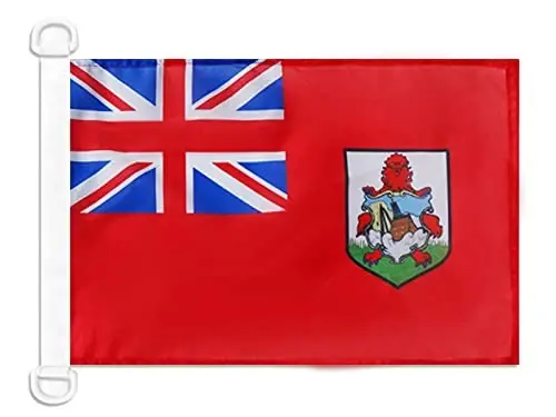 Bermuda Fuqarolik Ensign Dengiz bayrog'i 18'' x 12'' - Bermudiyalik savdogar bayroqlari 30 x 45 sm. - Qayiq uchun Banner 12x18 dyuym - AZ FLAG - AZ FLAG