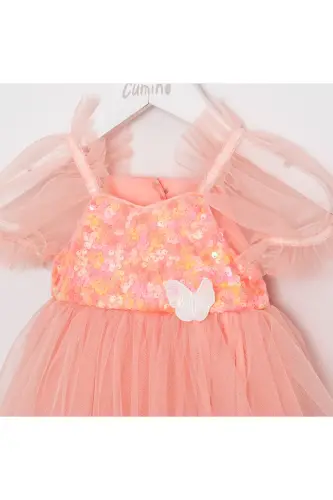 Berry Pul Payetli Kız Bebek Romper - 3