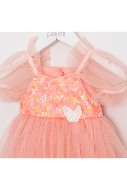 Berry Pul Payetli Kız Bebek Romper - 3