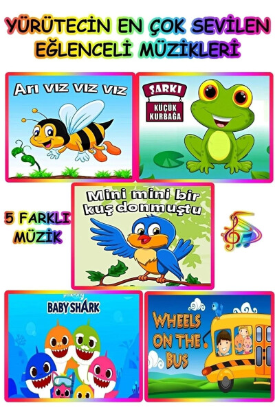 Beş Farklı Müzikli Ve Işıklı Yürüteç Bebek Için Ilk Adım Yürüteç Örümcek-GRİ - 3