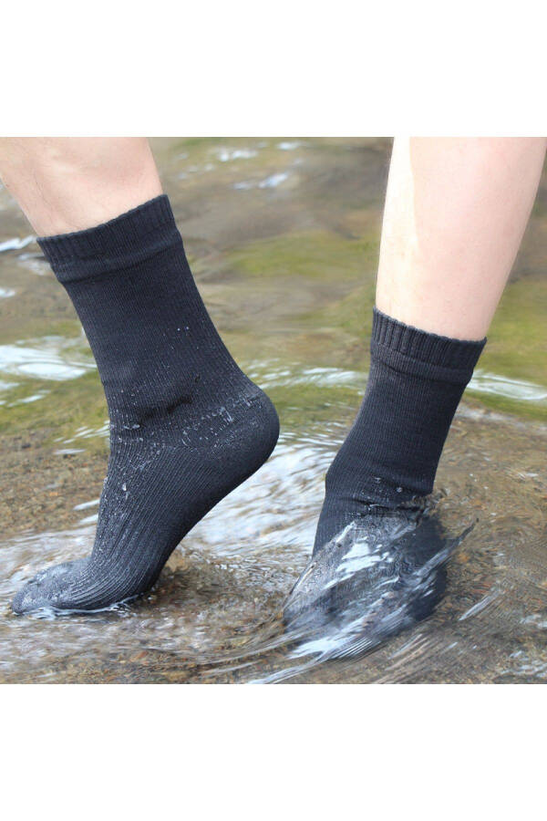 Besel 100% Waterproof Thermal Socks - Black - 2