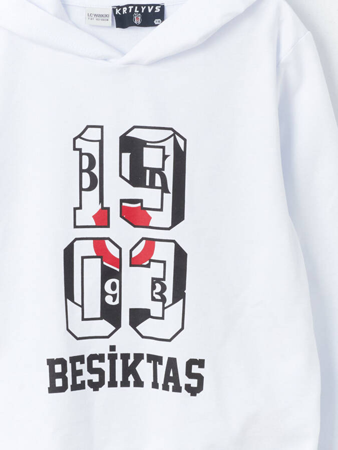 Beşiktaş bosilgan uzun yengli o'g'il bolalar uchun Hoodie - 7