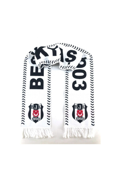 Beşiktaş Original Woven Scarf Special Design Wooden Box - 4