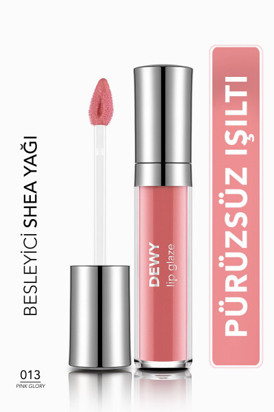 Besleyici Dudak Parlatıcısı - Dewy Lip Glaze - 013 Pembe Zafer - 8682536068253 - 25