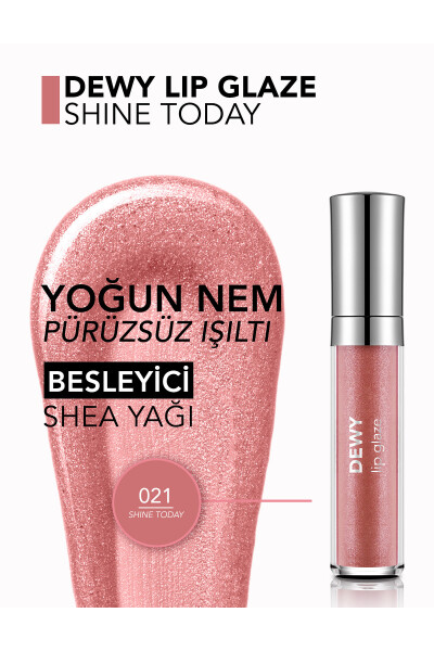 Besleyici Dudak Parlatıcısı - Dewy Lip Glaze - 021 Shine Today!-8682536069380 - 37