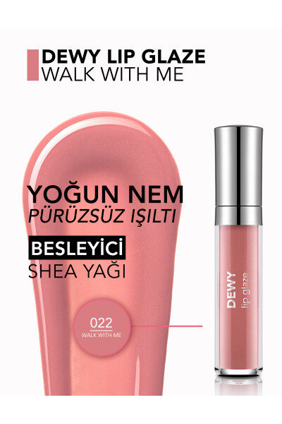 Besleyici Dudak Parlatıcısı - Dewy Lip Glaze - 022 Walk With Me-8682536069403 - 37