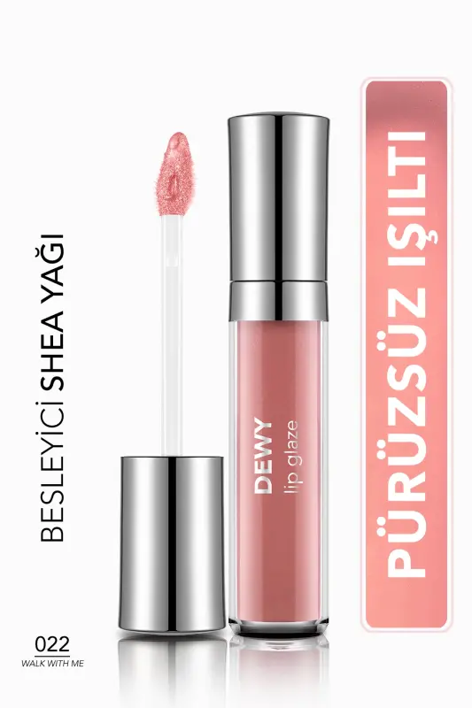 Besleyici Dudak Parlatıcısı - Dewy Lip Glaze - 022 Walk With Me-8682536069403-WALK WITH ME - 1