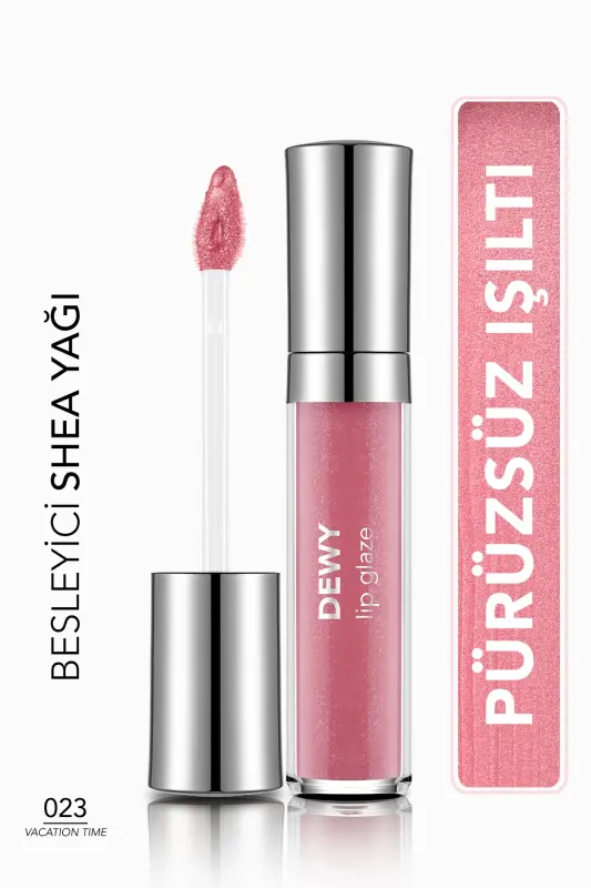 Besleyici Dudak Parlatıcısı Dewy Lip Glaze - 023 Vacation Time - 8682536069427 - VACATION TIME - 1