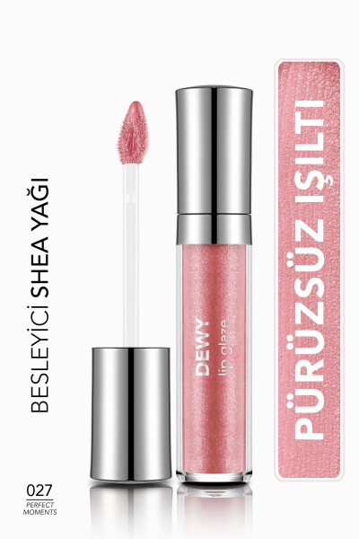 Besleyici Dudak Parlatıcısı - Dewy Lip Glaze - 027 Mükemmel Anlar - 8682536069502 - 17