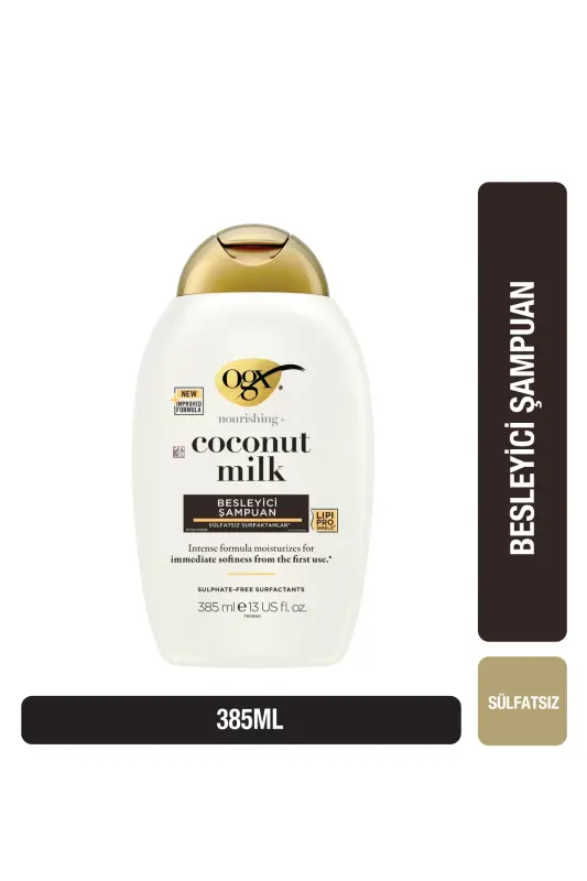 Coconut Milk Besleyici Sülfatsız Şampuan 385 ml - OGX