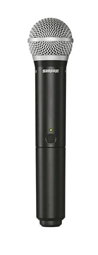 Беспроводная микрофонная система Shure BLX24/PG58 — срок службы батареи 14 часов, дальность 300 футов, UHF | Включает ручной вокальный микрофон PG58, одноканальный приемник | Диапазон H9 (BLX24/PG58-H9) - 3