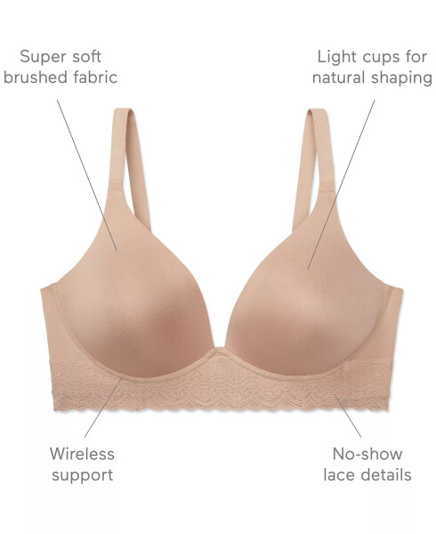 Беспроводной бюстгальтер Warners® Cloud 9® Super Soft Lightly Lined Comfort Bra RO5691A Карамельный (Nude 5) - 3