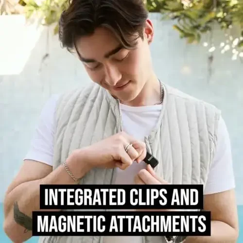 Беспроводной микрофон RØDE Wireless Micro — компактный беспроводной микрофон с двумя микрофонами и зарядным кейсом для создания контента на смартфоне — Lightning, черный - 5