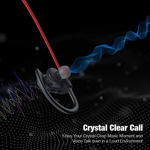 Беспроводные Bluetooth-наушники Boean Bluetooth 5.3 для бега, водонепроницаемые наушники IPX7 с 16 часами воспроизведения, стереозвук с шумоизоляцией, гарнитура для тренировок и фитнеса - 6