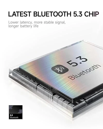 Беспроводные Bluetooth-наушники Picun B8, 120 часов воспроизведения, 3 режима эквалайзера, низкая задержка, громкая связь, наушники накладные для путешествий, дома, офиса, мобильного телефона, ПК - 6