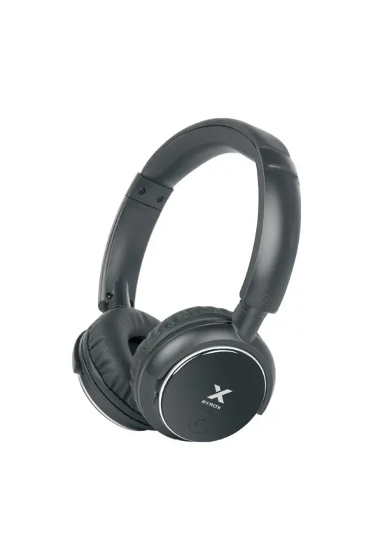 Беспроводные Bluetooth-наушники S16 черные с гнездом для карты памяти - SYROX