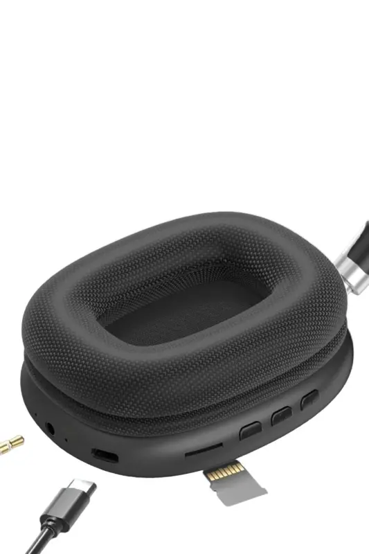Беспроводные Bluetooth-наушники | Совместимы с iOS и Android | Высокое качество звука | Стереонаушники с микрофоном - ЧЕРНЫЙ - 9