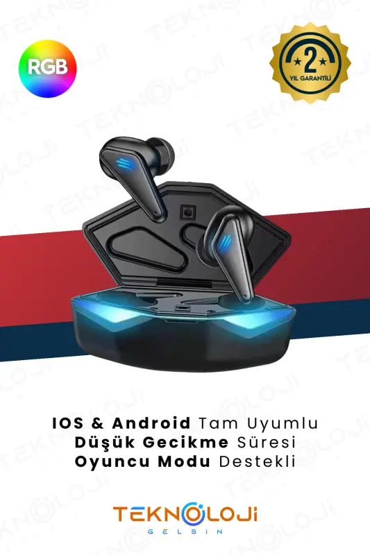Беспроводные игровые наушники Bluetooth с микрофоном внутри уха - 4