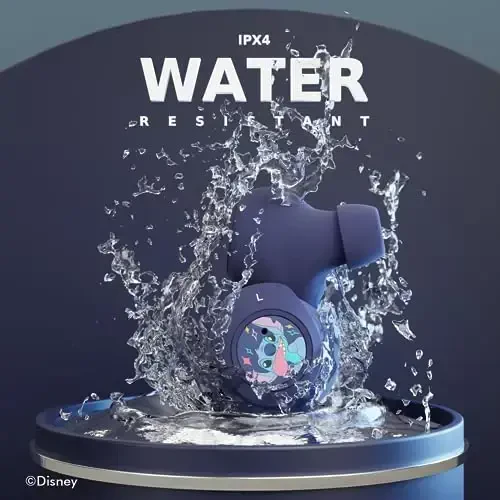 Беспроводные наушники Disney Lilo & Stitch Bluetooth с зарядным чехлом - беспроводные наушники со встроенным микрофоном + до 30 часов воспроизведения - Подарки Lilo & Stitch для девочек, мальчиков, женщин, мужчин, всех поклонников Lilo & Stitch - 6