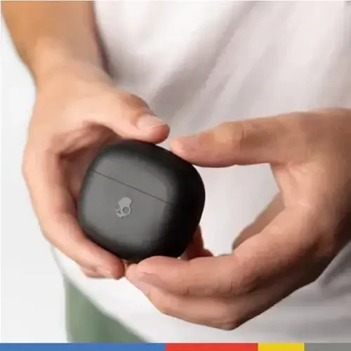 Беспроводные внутриканальные наушники Skullcandy Rail, 42 часа работы от батареи, Skull-iQ, с поддержкой Alexa, микрофон, совместимые с iPhone, Android и Bluetooth-устройствами - черный - 3